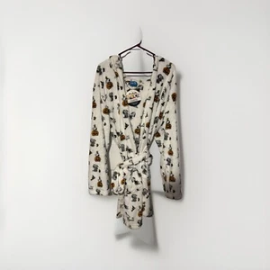 Peanuts Snoopy Halloween Hooded Robe Womens Size S/M White Plush Polyester - Picture 1 of 3