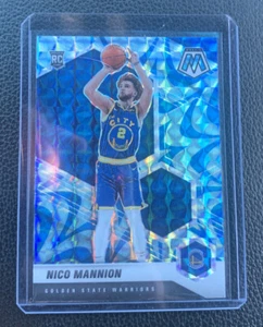 2020-21 Panini Mosaic Mosaic Reactive Blue 229 Nico Mannion Warriors Arizona - Picture 1 of 2