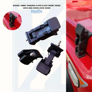 SUZUKI JIMNY SAMURAI SJ410 SJ413 Front Hood Lock And Hood Lock Hook 2Pcs - Bild 1 von 7