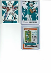 2020 Rookies & Stars Football Miami Dolphins Team Set (5) Base Cards *Plus* - Picture 1 of 2