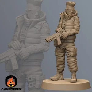 Spike Powell Cyberpunk Figura da Gioco | Unit9 | Stampa 3D ad Alta Risoluzione - Foto 1 di 3