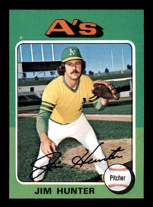 Jim Hunter 1975 mini béisbol #230 Topps casi nuevo/nuevo - Imagen 1 de 2
