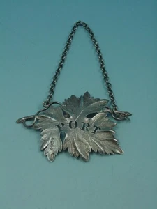 ENORME HOJA DE UVA 1828 JARRA ESTERLINA ETIQUETA DE VINO “PORT” EDWARD EDWARDS II LONDRES - Imagen 1 de 4