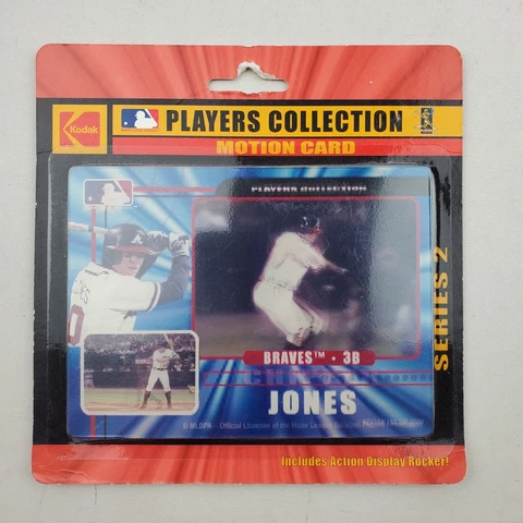 New Sealed Vintage 2000 Kodak Chipper Jones Motion Card MLB Braves Cover