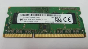 Micron | 4GB 1Rx8 PC3L-12800S | Laptop Ram | MT8KTF51264HZ-1G6N1 | Tested USA! - Picture 1 of 1