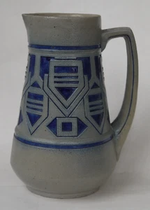 Jugendstil-Kanne Bruno Mauder f. Walter Müller - Salzglasur - Bild 1 von 5