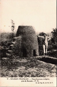 Postal de colección Sudán Sudán Haut-fourneau indigène près de Bamako B161 - Imagen 1 de 2