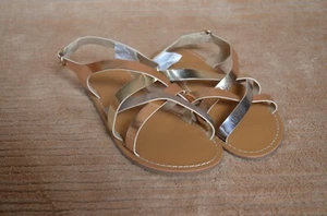 Gymboree Girls Rose Gold Strap sandals shoes size 3 - Picture 1 of 6