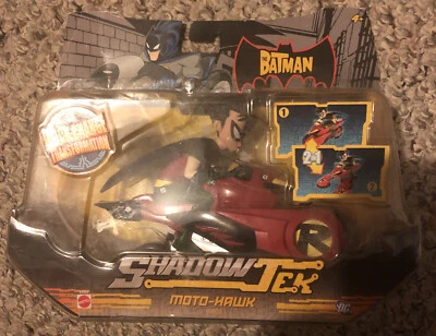 The Batman ShadowTek Moto-Hawk Vehicle Cycle Robin DC Comics Mattel 2007 NEW - Image 1 of 2