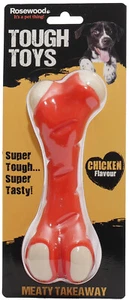 Rosewood Dog Tough Toys Chew Meaty Takeaway Chicken Bone For Tough Chewers - Picture 1 of 3