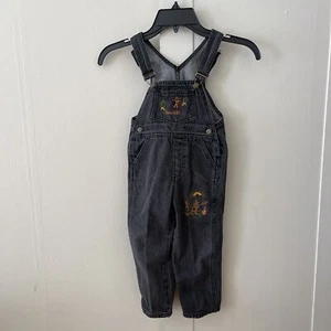 VTG Baby Guess by Georges Marciano Denim Overalls SZ 3Y Embroidered Cowboy RARE - Bild 1 von 14