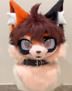 Fursuit Husky Fox Mascot (head + PAWS) Halloween Party Fur Cosplay A119 - Picture 1 of 5
