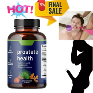 60PCS Suplementos de apoyo a la salud de la próstata con mezcla de hongos para hombre - Imagen 1 de 16