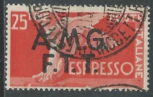 1947-48 TRIESTE A ESPRESSO USATO DEMOCRATICA 25 LIRE - L34 - Bild 1 von 1