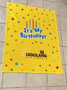 Legoland Building Birthday Memories Blanket 33” by 44" Lego California | Yellow - Picture 1 of 5