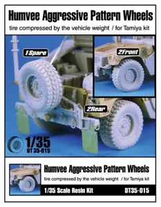 Ruedas DT35015 1/35 HUMVEE patrón agresivo (para Tamiya) - Imagen 1 de 2