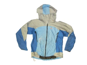 LOWE ALPINE Bright Blue Nylon GORE-TEX RAIN JACKET Hike Windbreaker Coat Women M - Picture 1 of 11