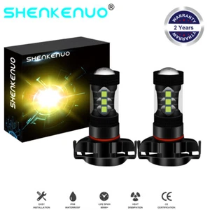 Pair Fog Lights Daytime Running For Jeep Compass 3000K Yellow LED Car Bulbs lamp - Picture 1 of 12