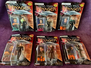 STAR TREK VOYAGER ACTION FIGURES - LOT OF 6 - PLAYMATES - NIB - Picture 1 of 8