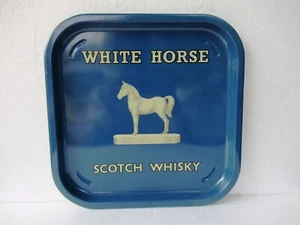 Vintage White Horse Scotch Whisky Advertising Tin Tray Distillery Collectibles"F - Picture 1 of 6