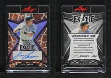 2022 Leaf Exotic Base Auto Giraffe /5 Jose Canseco #EA-JC2 Auto