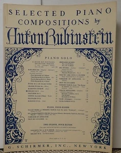 Melodía en Fa - Anton Rubinstein - Partituras 1906 - Imagen 1 de 3