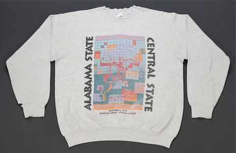 Rare Vintage Alabama State Central State 1992 Sweatshirt 90s Coca Cola Gray 2XL Cover