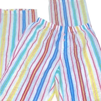 Victorias Secret PINK pajamas striped cotton size xsmall - Image 1 of 4