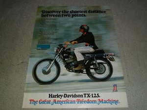 Harley-Davidson TX-125 1973 anuncio/artículo - Imagen 1 de 1