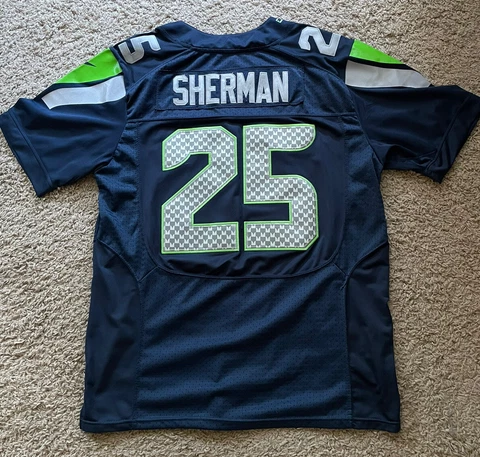 Nike Seattle Seahawks Richard Sherman #25 Size 40 Football Jersey #197100017971 Cover