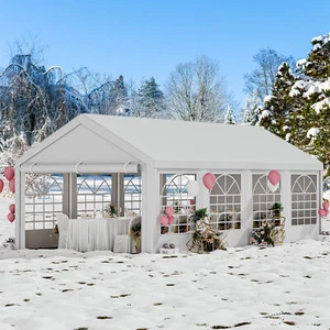 Outdoor Gazebo Party Tent Wedding PatioCarport Canopy Shade 13x26 FT Removable - Picture 1 of 5