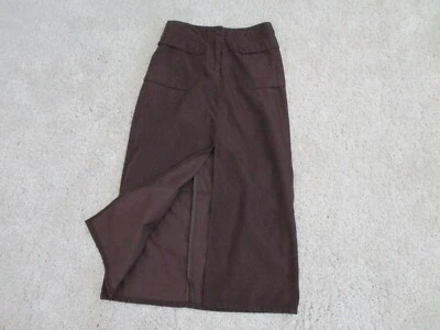 Женская юбка макси Patagonia 4 коричневая с разрезом спереди 2 кармана 58700FA - Изображение 1 из 4