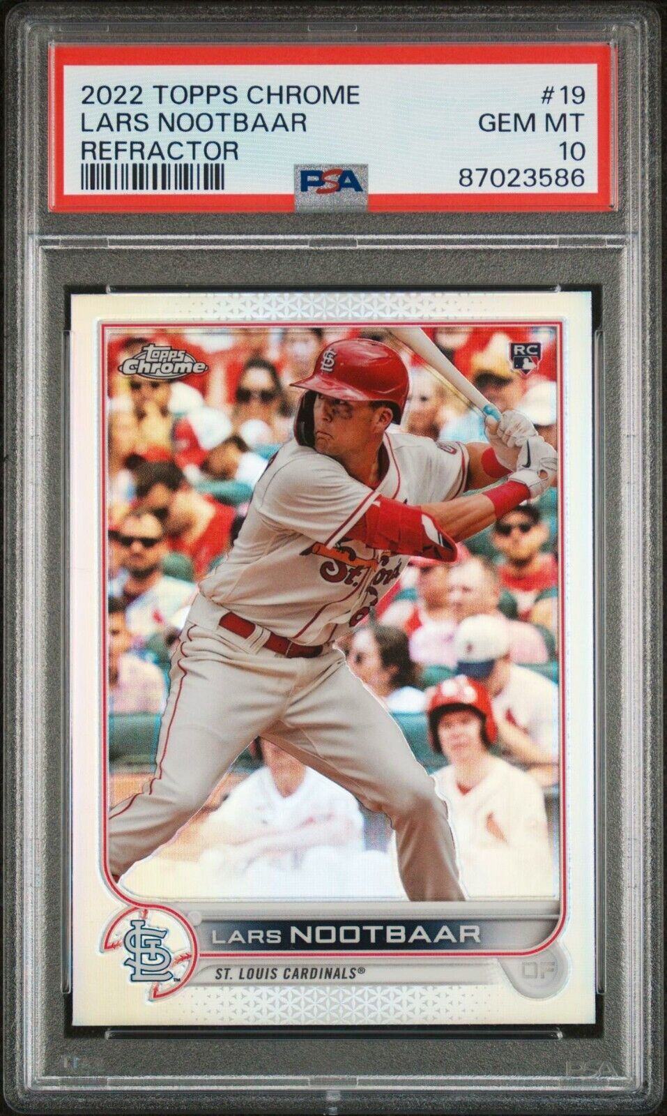 LARS NOOTBAAR 2022 Topps Chrome #19 Refractor Rookie Card RC PSA 10 GEM MT