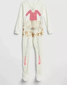 NWT BabyGAP Pink Ballerina Toddler Girls Footed Sleeper / Pajamas Size 4 Years - Picture 1 of 2