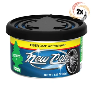 2x Cans Little Trees Fiber Can New Car | Prevents Odor & Smoke Smell - Picture 1 of 4