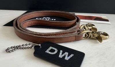 CORREA DE REPUESTO COACH VINTAGE CUERO TOSTADO/MARRÓN GARRAS DE LANGOSTA LATÓN Foto 1 de 4