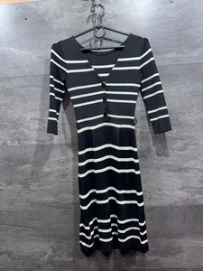 Abito Christian Dior a righe al ginocchio taglia 36 - Foto 1 di 24