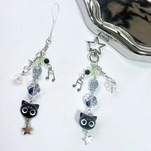 Kitten Paw Star Fish Beaded Keychain Jewelry Accessories Backpack Pendant Gift - Picture 1 of 8