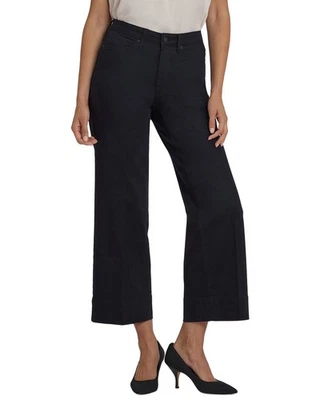Nydj Teresa Black Wide Leg Jean Women's - Image 1 of 2