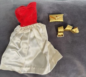 Vintage 1960’s Mattel Barbie 977 Silken Flame Outfit Dress Complete No Shoes - Bild 1 von 5