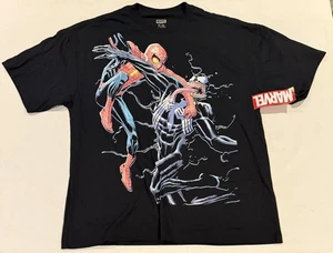 Marvel Comics Spider-Man Vs Venom Grafikdruck doppelseitiges T-Shirt 2XL 90er Kunst - Bild 1 von 12