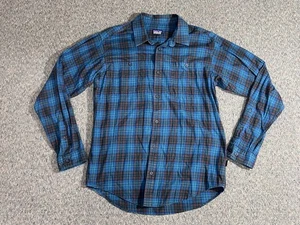 Patagonia Organic Cotton Flannel Button Up Shirt Mens Size M Long Sleeve Plaid - Picture 1 of 15