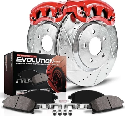 KC152 Powerstop 2-Wheel Set Brake Kit With Calipers Front for INFINITI Q45 M45 - Image 1 of 4
