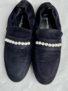 Kennel & Schmenger Slipper blau Wildleder 5 ½ 5,5 38,5 38 ½ Damenschuhe Perlen - Bild 1 von 10