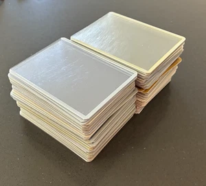 (65) Portatarjetas USADOS 3" X 4" BLANCO Borde Carga Superior Tamaño Estándar - Imagen 1 de 1