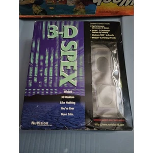 Vintage 1996 Nuvision 3-D Spex Stereoscopic 3D Glasses - Picture 1 of 4