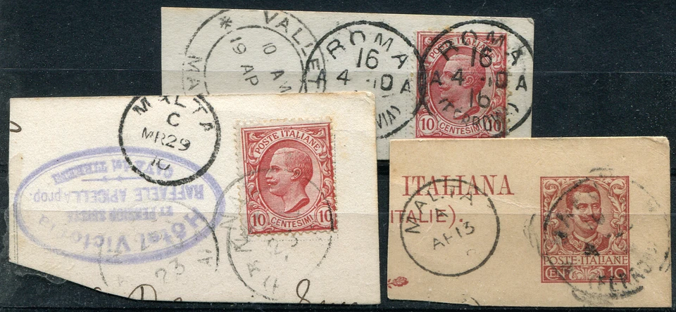 MALTA (25333): 1910 from Italy postmark/cancel - Image 1 of 1
