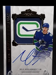 2020-21 The Cup Inked Insignias Rookie Auto Nils Hoglander Canucks /75 - Bild 1 von 2
