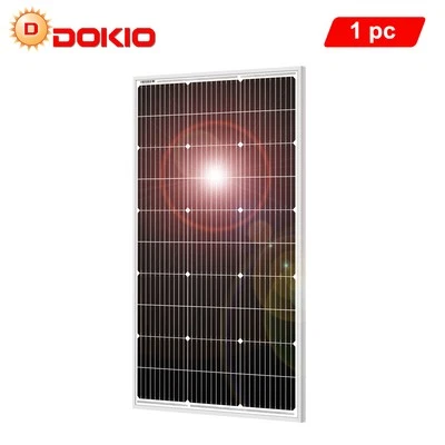 Dokio Pannello Solare Mono 100W 12V per Camper, Barca, Casa,Off-Grid e Giardino