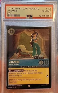 2023 Disney Lorcana Enchanted 2 Jasmine Heir of Agrabah Foil PSA 10 - Picture 1 of 1
